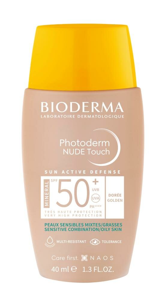 Bioderma Фотодерм Cолнцезащитный флюид с тоном SPF 50+ светлый оттенок 40мл