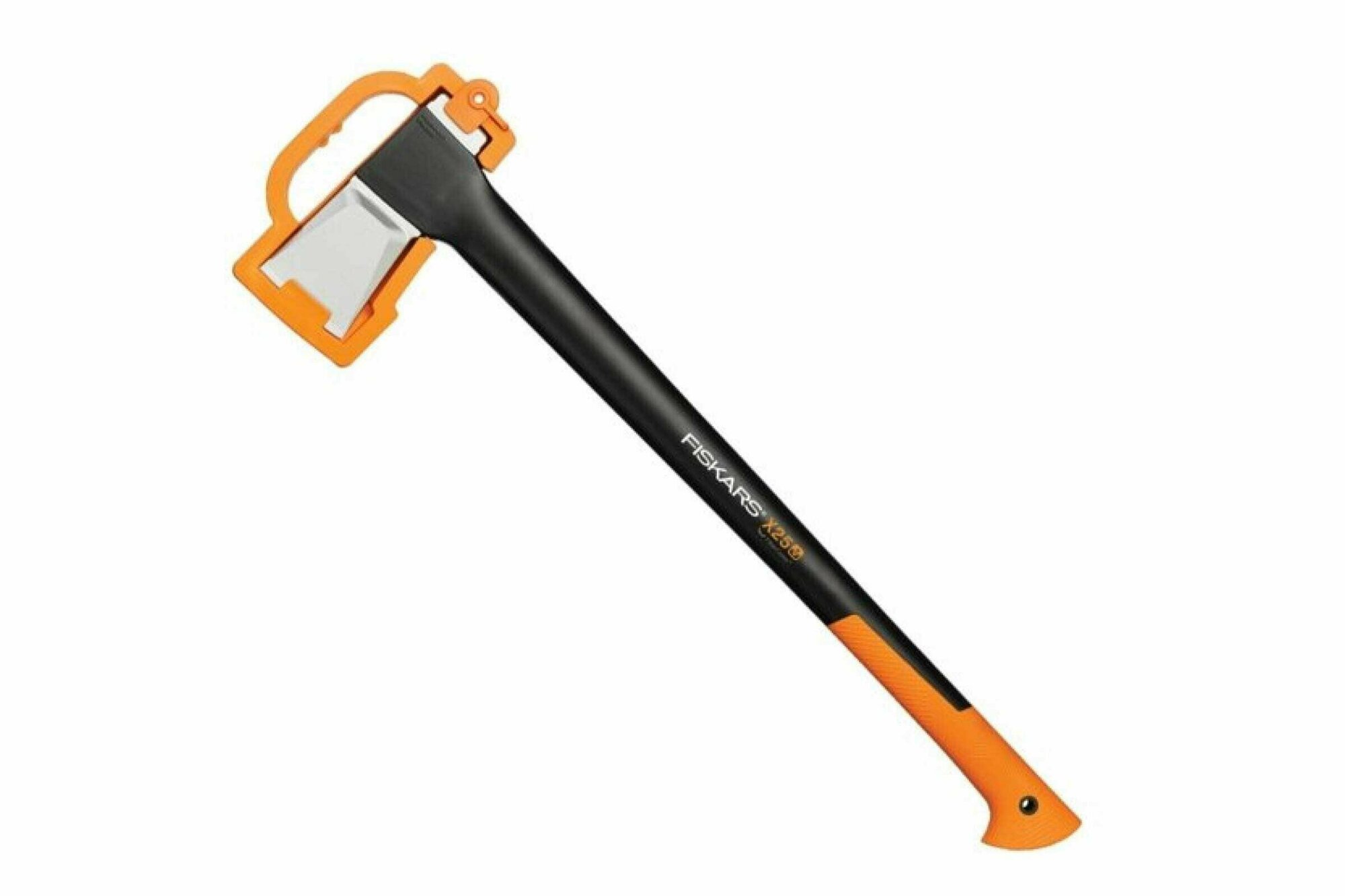 Топор Fiskars X25, большой, черный/оранжевый (в комплекте нож) [1057915] - фото №8