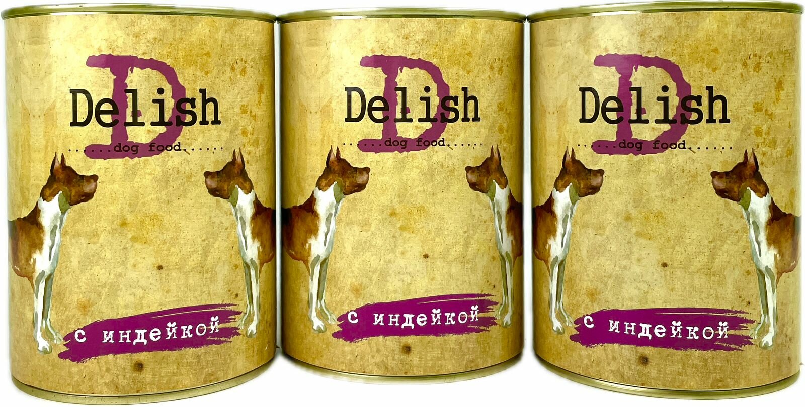 Delish консервы д/с индейка 3*970 гр