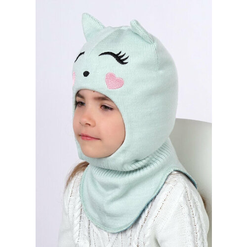 фото Шлем clever wear 423532ап детский, цвет св. зелёный, размер 52-54