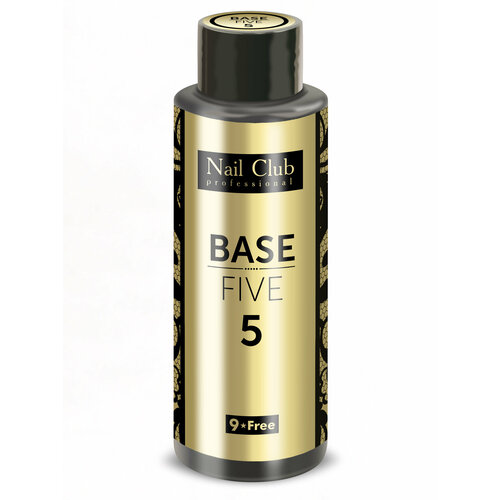 Nail Club professional Базовое покрытие для ногтей BASE FIVE 5, 100 мл/1 шт. inox nail professional база rubber base 30мл