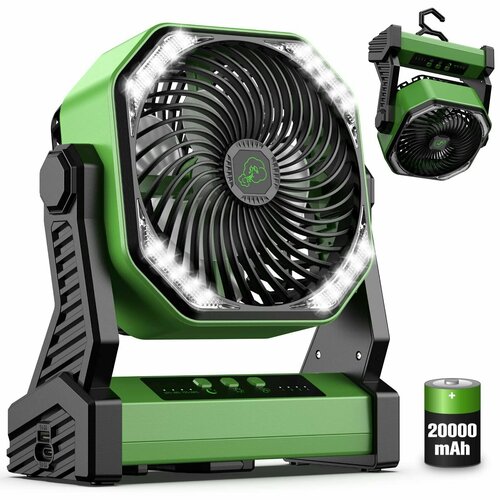 Портативный вентилятор Наружное портативное освещение для кемпинга новый продукт перезаряжаемый вентилятор 8952₽