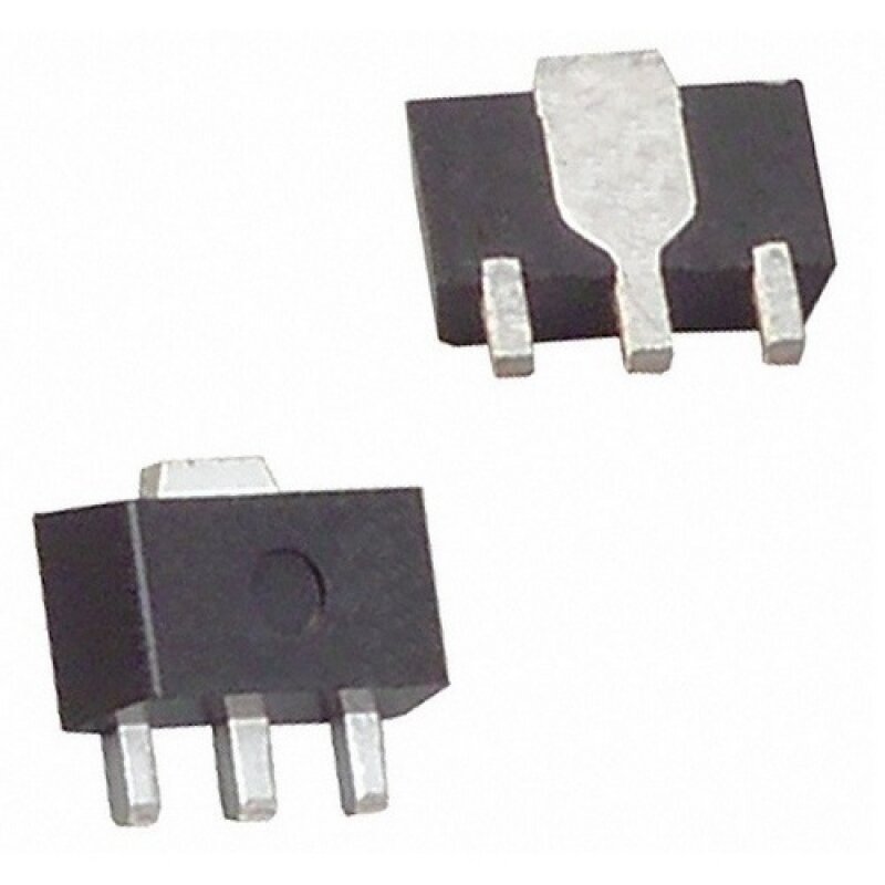 фото HT7550-1, Фиксированный стабилизатор с малым падением напряжения, 6В - 24В, 100мВ падение, 5В, 100мА выход, [SOT-89]