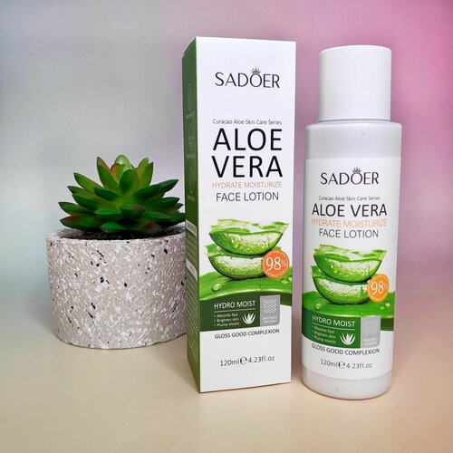 Лосьон для лица Sadoer Aloe vera, 120мл