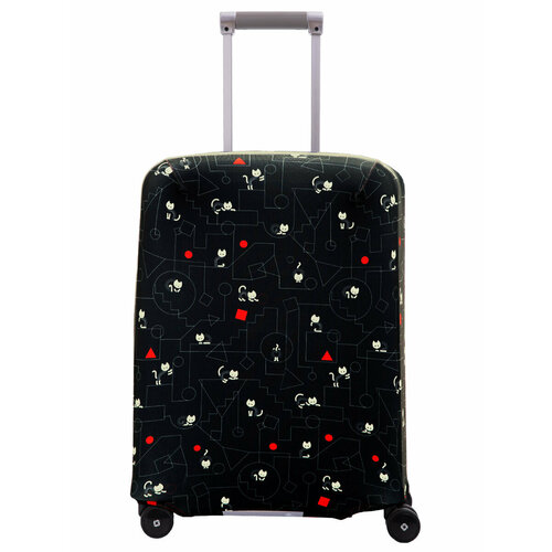фото Чехол для чемодана routemark, полиэстер, 40 л, размер s, черный