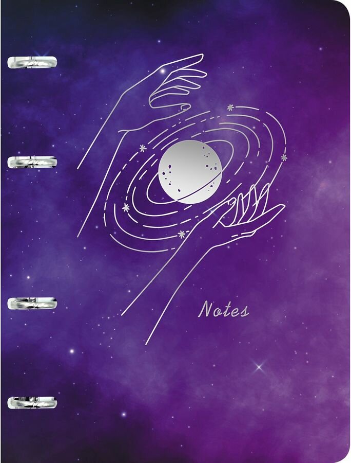 Тетрадь на кольцах "Space", А5, 100 листов, клетка (ПБФ1004968) Joy Book - фото №1
