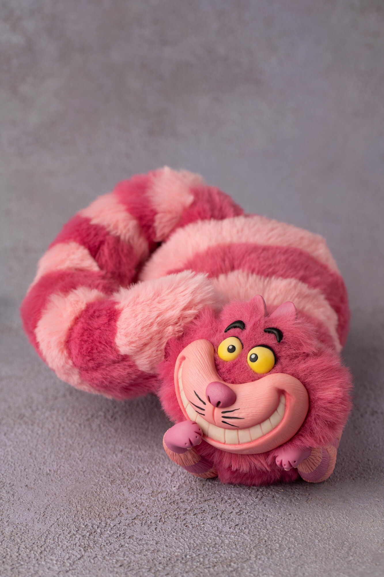 Авторская кукла "Чеширский кот розовый" ручной работы, интерьерная