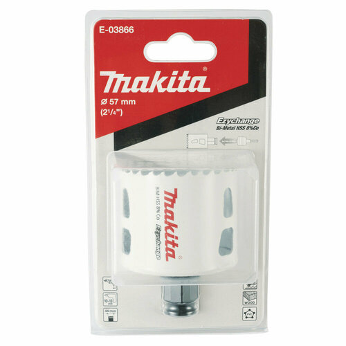 Коронка Makita BiM 57x44 мм Ezychange коронка твердосплавная makita 40x80 мм