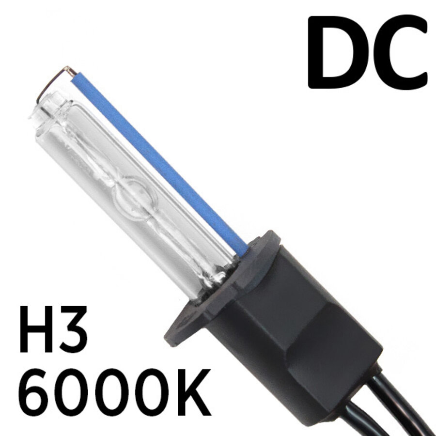 Ксеноновая лампа X-BRIGHT DC H3 6000K комплект - 2 шт