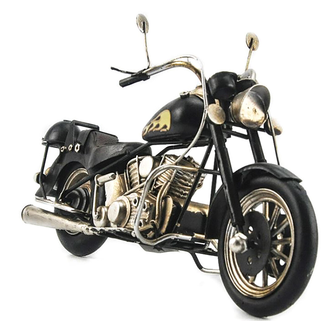 Модель дорожного мотоцикла 28x11x14 см металл