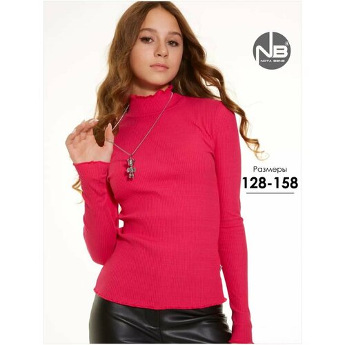 фото Водолазка nota bene, размер 152, фуксия