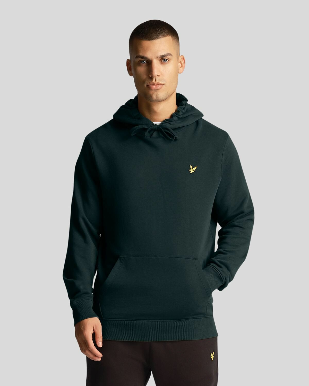 Худи Lyle & Scott Pullover Hoodie, размер M, зеленый