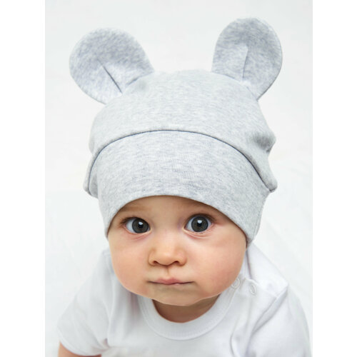 фото Шапка валерия мура, размер 44/47, серый