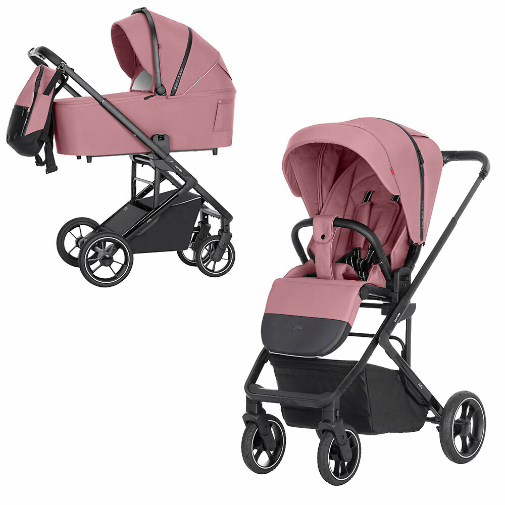 Коляска 2в1 Carrello Alfa, цвет Rouge Pink