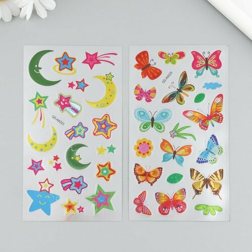 Наклейка пластик БабочкиЗвездная ночь микс 95х175 см 404₽