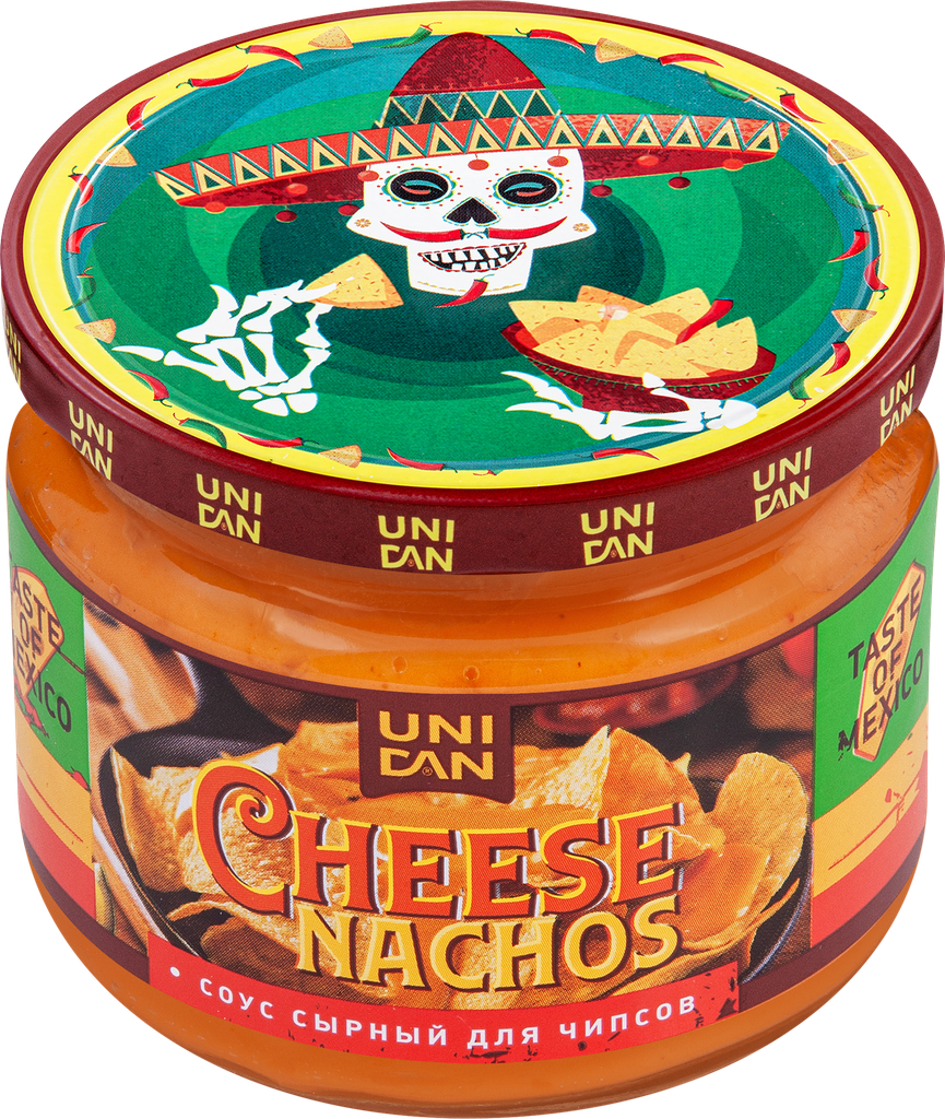 Соус Сырный Cheese Nachos Uni Dan для чипсов низкокалорийный — фото 1
