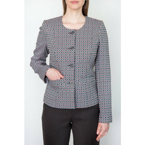 Пиджак Galar, размер 170-88-96, серый, розовый