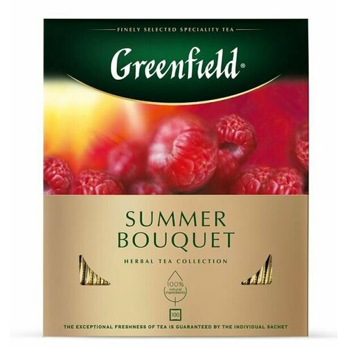 Greenfield Чай фруктовый Summer Bouquet, 100 пакетиков