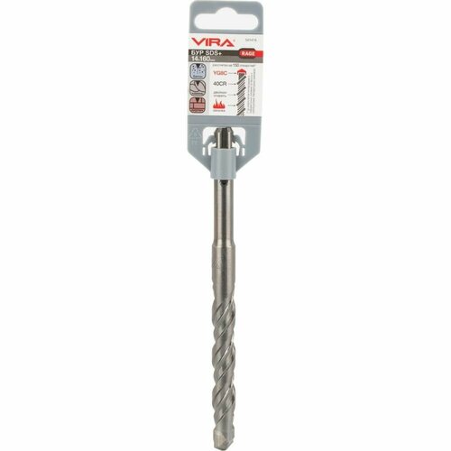 Бур по бетону 14х160 мм SDS-plus VIRA RAGE 561416 619₽