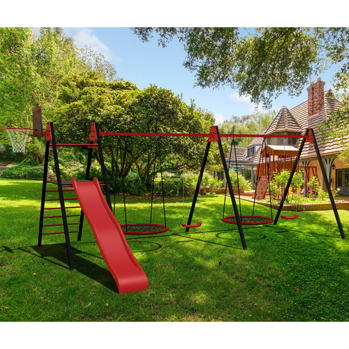 Уличные качели Sv Sport Maxi х 2 УК359К Ширина рамы 60м Качели-гнездо 115м Подвесы для качелей на подшипниках 4 комп 128900₽