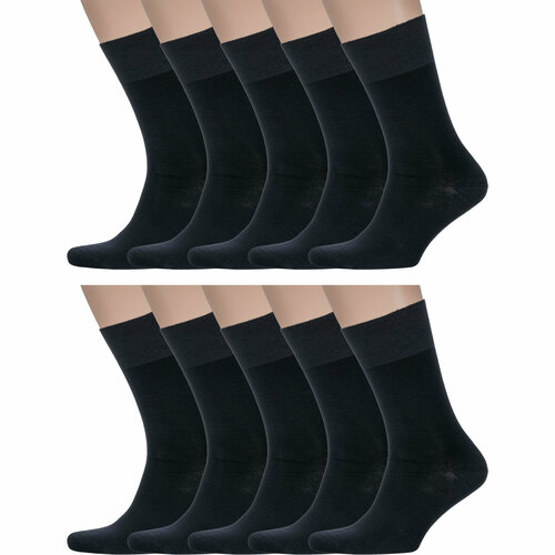 Носки LorenzLine, 10 пар, размер 25, черный