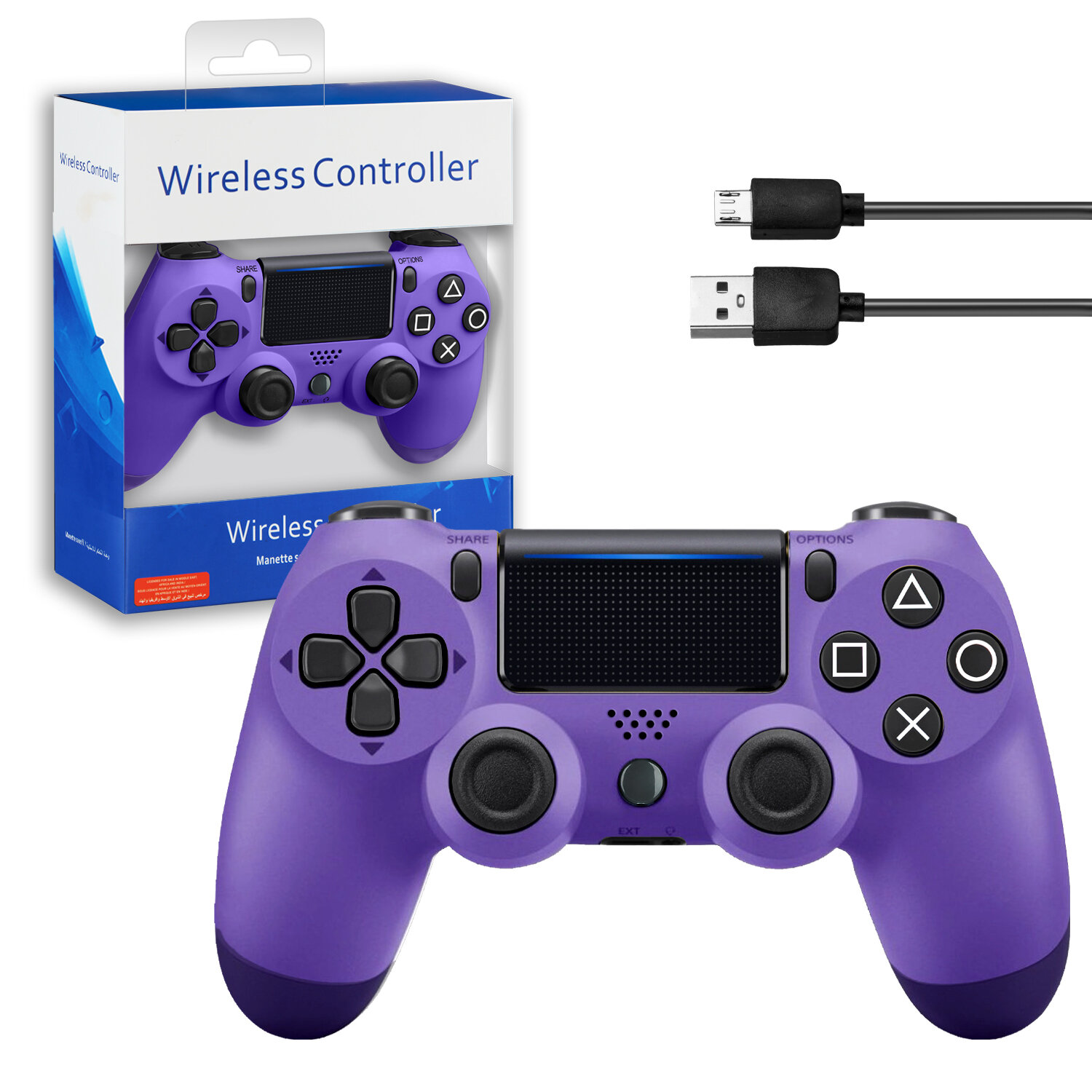 Беспроводной джойстик для PS4 Dualshock AA, фиолетовый