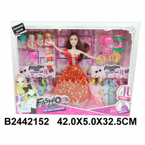 Кукла 1065A-2 с набором платьев китайская игрушка1 кукла 8021а1 с набором платьев и аксесc в кор