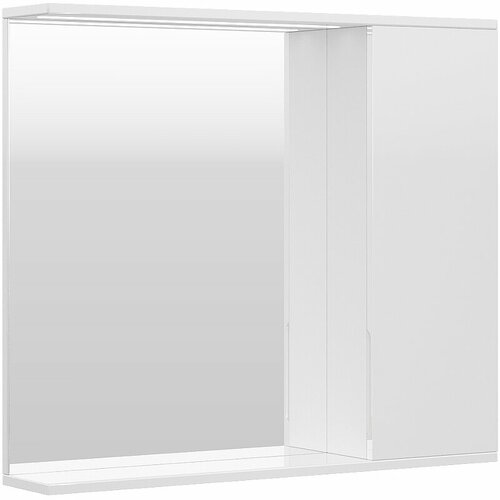 Зеркало со шкафом Volna Lake 80 R zsLAKE80 R-01 с подсветкой Белое 8368₽
