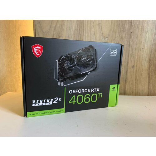 Видеoкаpтa MSI GeForce RTX 4060 Ti VENTUS 2X BLACK OC 8 GB 4990000₽