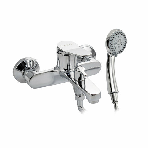 Смеситель в ванную с коротким, литым изливом, шаровый, хромированный, FABIA 9613