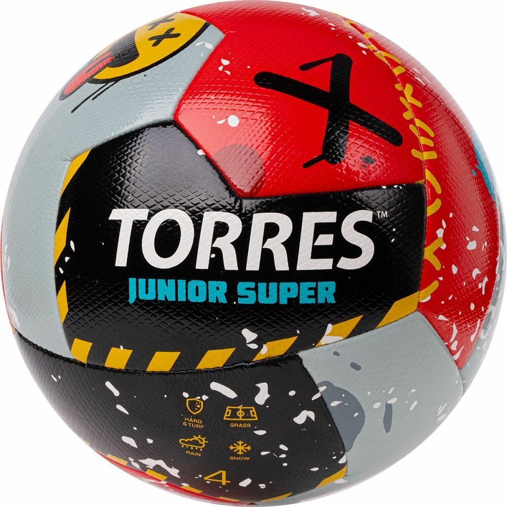 Мяч футб. TORRES Junior-4 Super, арт. F323304, р.4