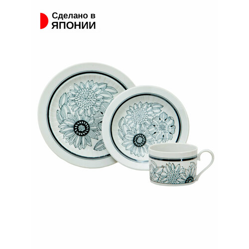 Чайный набор чашка 230 мл и блюдце и тарелка