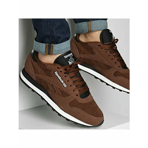 Кроссовки Reebok Classic Leather, размер 11,5 US, коричневый