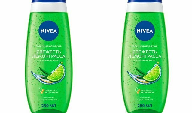 Nivea Гель для душа Лемонграсс и масло, 250 мл, 2 шт