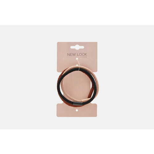 Резинки для волос New Look 1443 бежевая коричневая черная 3шт 864₽