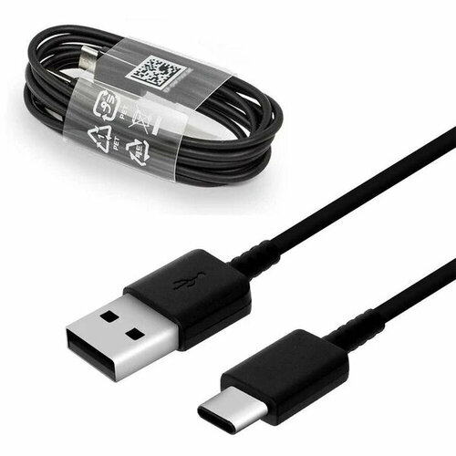 GH39-02002A Samsung, Кабель USB на USB Type-C EP-DR140ABE цвет черный 0.8 метра поддержка быстрой зарядки ds