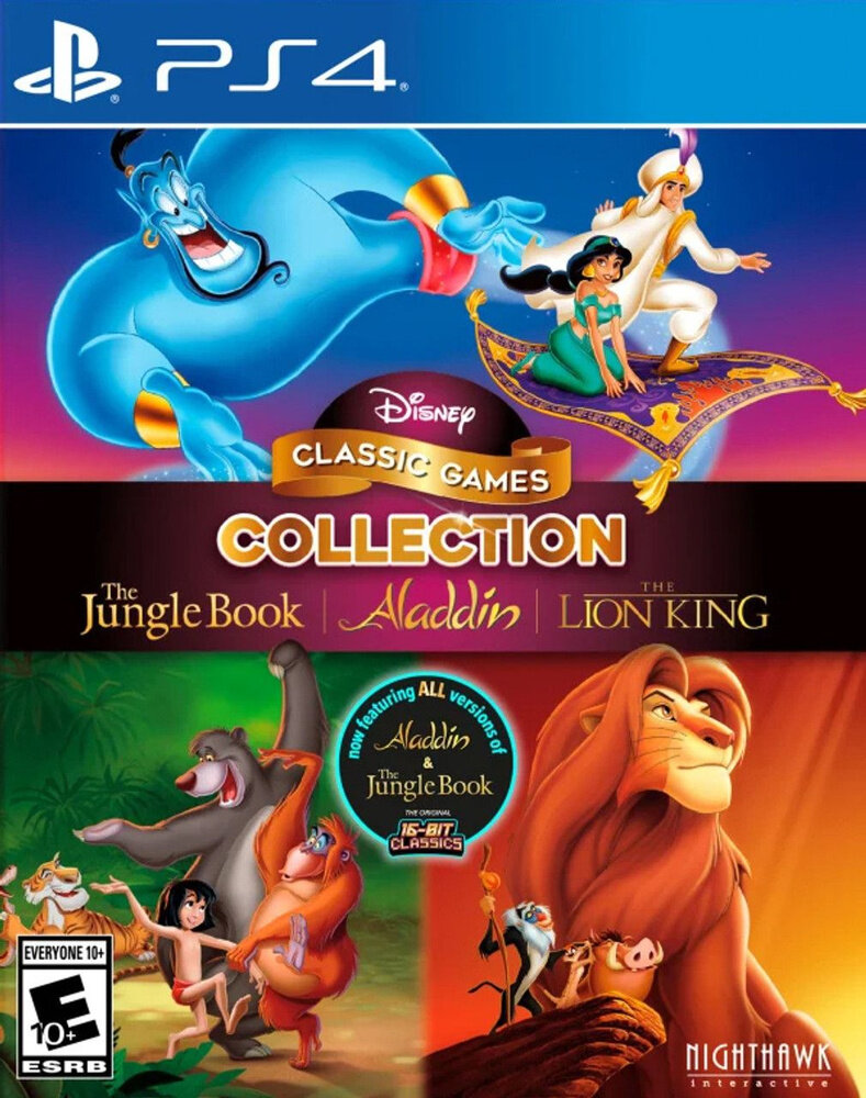 Игра для приставки Disney Classic Games: Collection - The Jungle Book + Aladdin + The Lion King PS4, английская версия