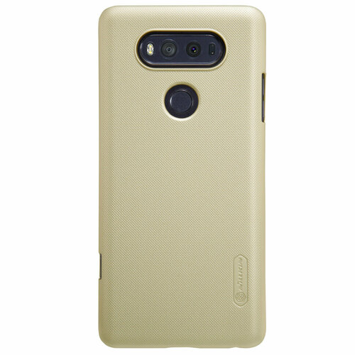 Накладка Nillkin Frosted Shield пластиковая для LG V20 Gold (золотая) + пленка накладка пластиковая nillkin frosted shield для lg k10 k410 k430 золотая