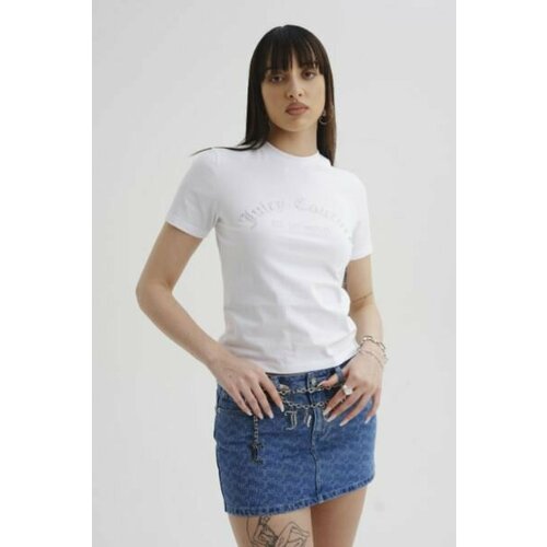 фото Футболка juicy couture весна-лето 2024, размер xs, белый/white