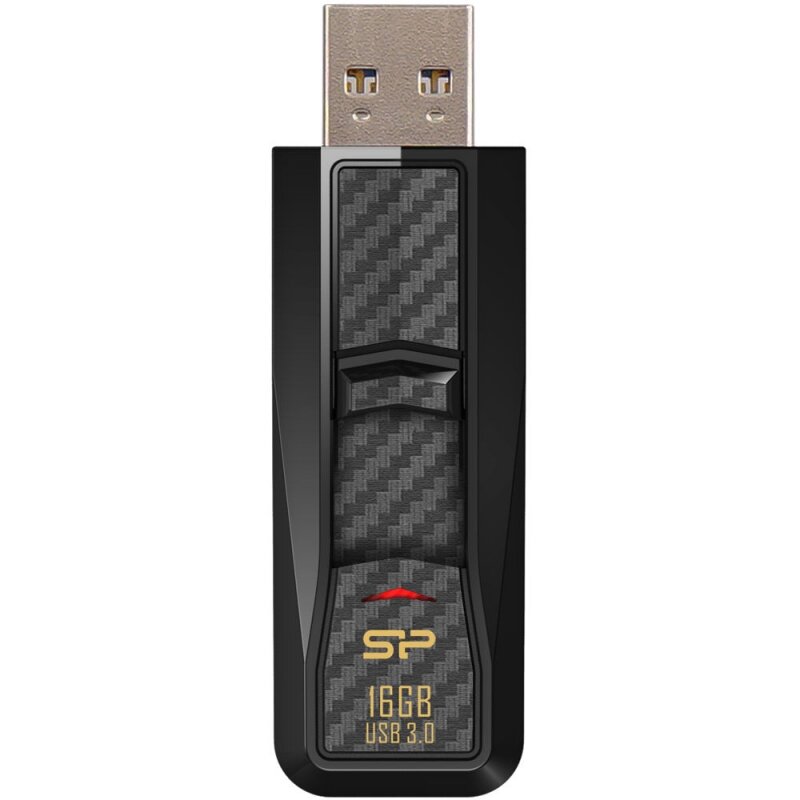 Оригинальная Флешка Silicon Power Blaze B50 128 ГБ USB 3.2, 1 шт, черный
