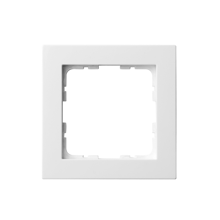 Рамка 1 постовая с квадратным углом, белый