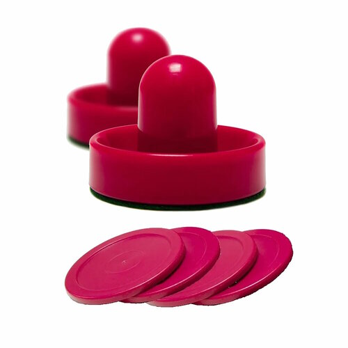 Набор для аэрохоккея: Биты 75 мм - 2 шт, шайбы 63 мм - 4 шт