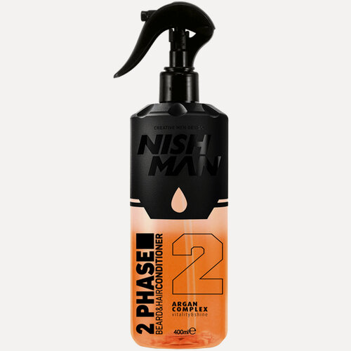 Изображение товара Двухфазный кондиционер для бороды И волос NISHMAN 2 PHASE CONDITIONER (ARGAN), 400 мл