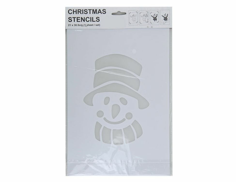 Наборы трафаретов рождественские мотивы - Снеговик 22х35 см Koopman International AAE215100-17