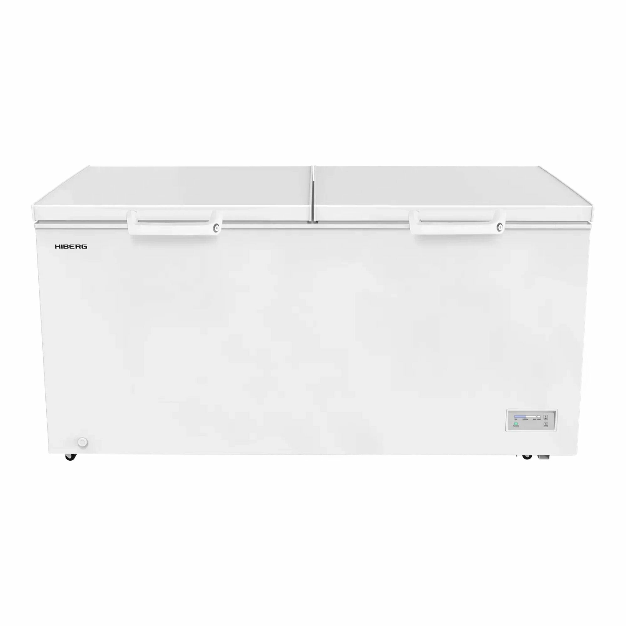 Морозильный ларь HIBERG PF-56L2W, класс энергоэффективности В, 560 л, ручная разморозка, суперзаморозка, 40 кг/сутки, 2 корзины, белый