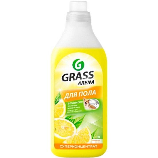 Средство для мытья пола Grass ARENA Лимон с полирующим эффектом 1 л