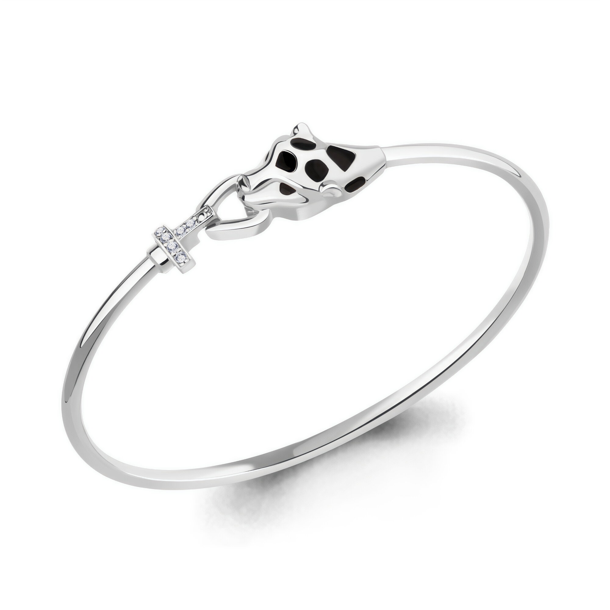 Серебряный браслет DIAMANT-ONLINE А74693А с фианитом и эмалью, 17