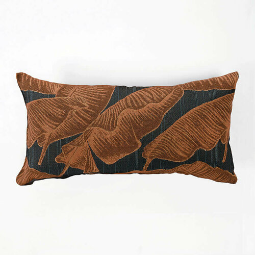 Подушка декоративная для поясницы, из гобелена Маримбо Охра 23х45см