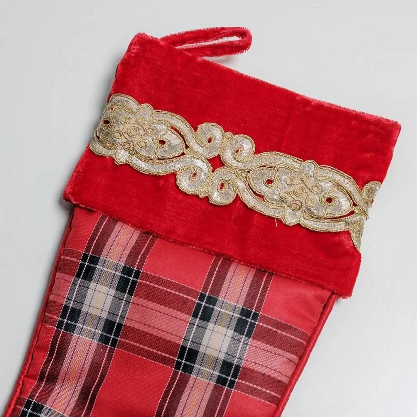 Lace Tartan Носок новогодний — фото 1