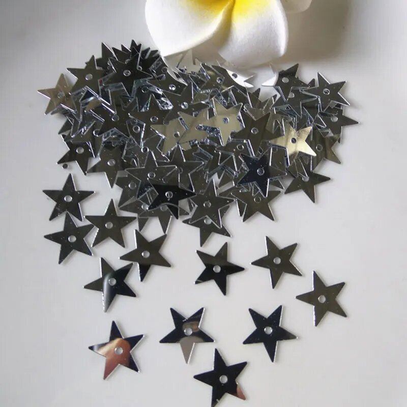 ПВХ блестки 3/5/7/10/13/15/20 мм с пентаграммой